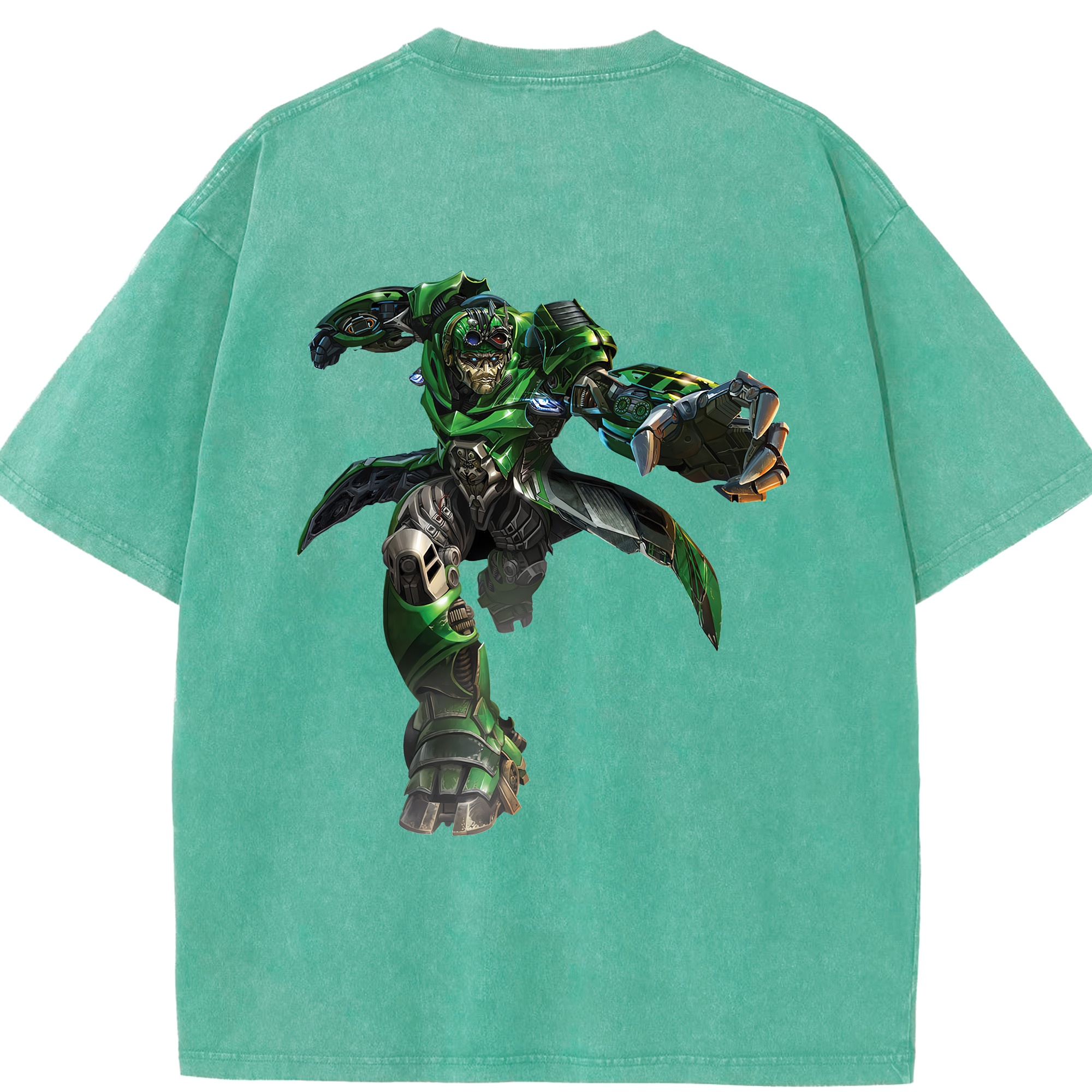 （画像用） Transformers トランスフォーマー 綿100% ヴィンテージ風 半袖Tシャツ（背面プリント）